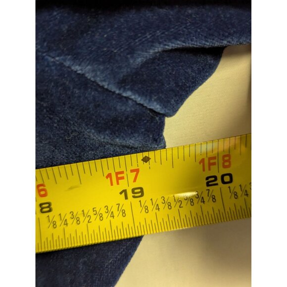 Vintage Reynolds Designs Velvet Blazer Navy W/ Gold Trim Womens Size 9/10 Single - Picture 4 of 6
